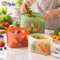 Tjuiy™ Reusable Silicone Food Storage Bag Set lifestyle scene