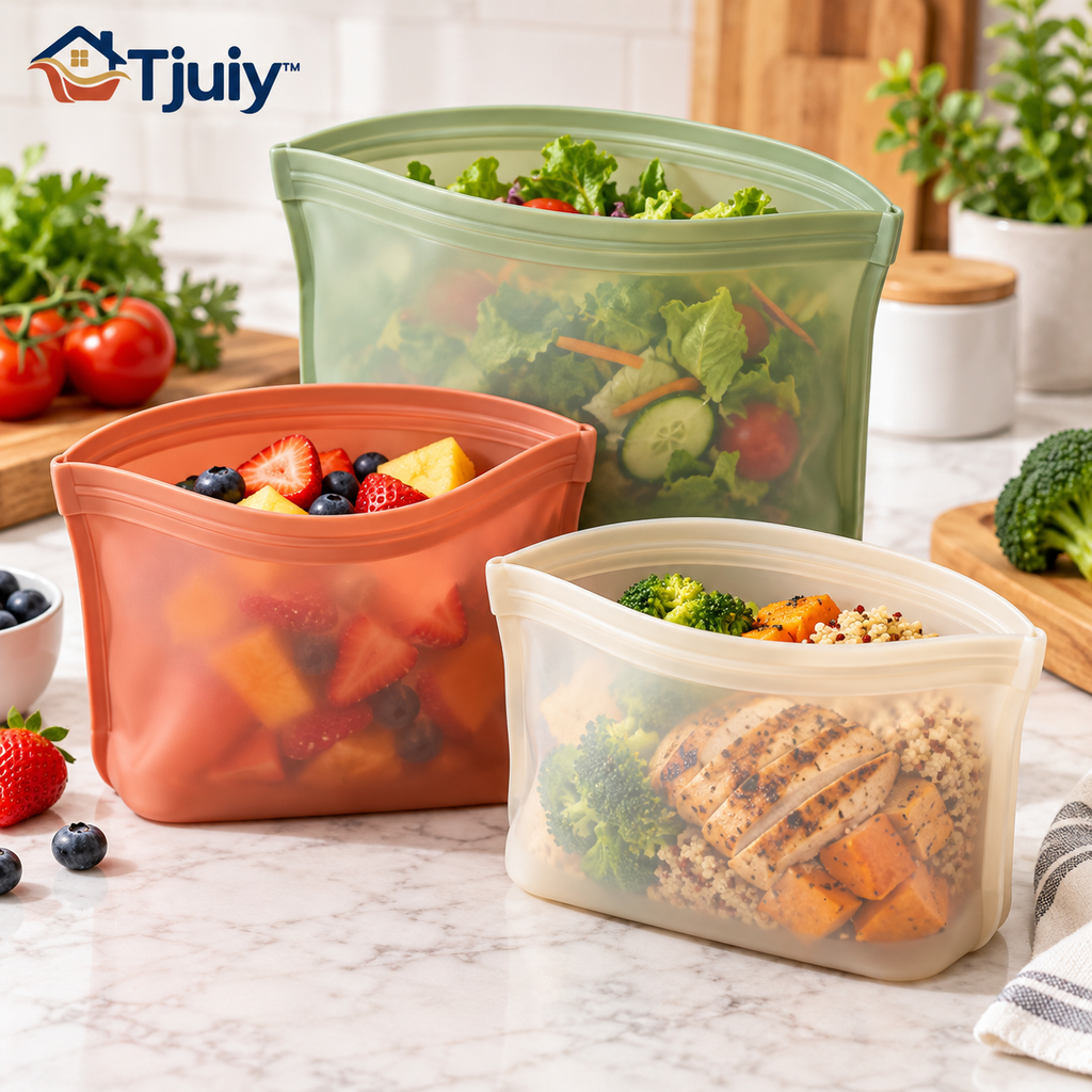 Tjuiy™ Reusable Silicone Food Storage Bag Set original reference
