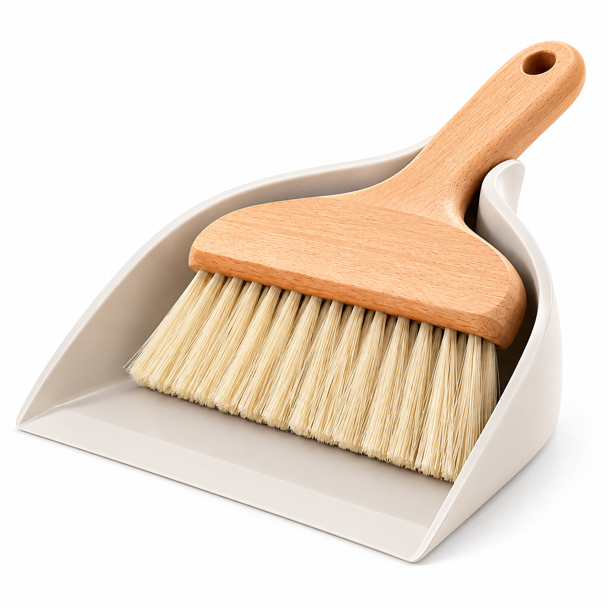 Tjuiy™ Beechwood Table Brush and Nesting Dustpan Set product view