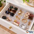 Tjuiy™ Modular Clear Drawer Organizer Tray Set original reference