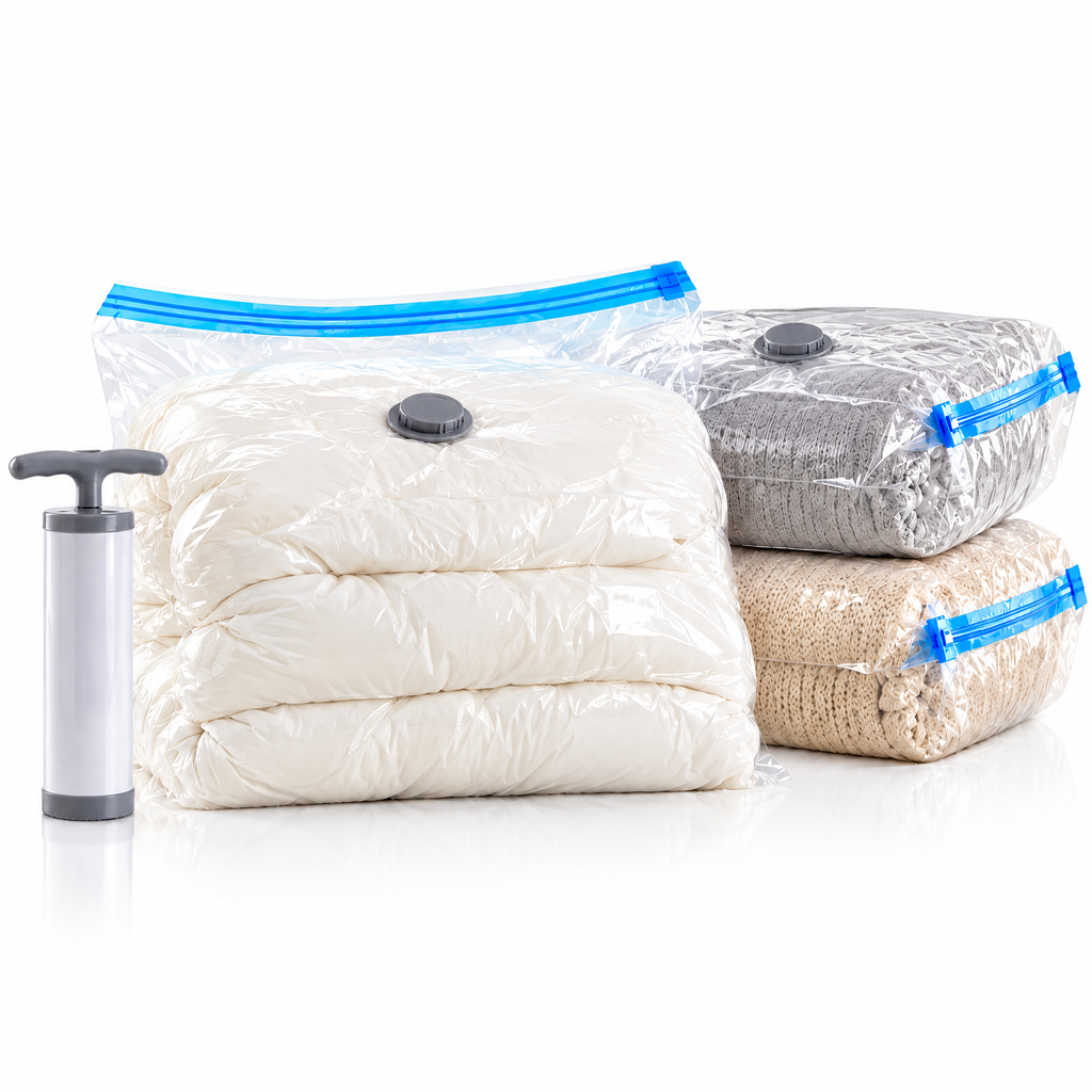 Tjuiy™ Reusable Vacuum Storage Bags with Hand Pump product view