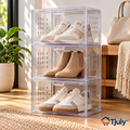 Tjuiy™ Stackable Clear Drop-Front Shoe Boxes original reference