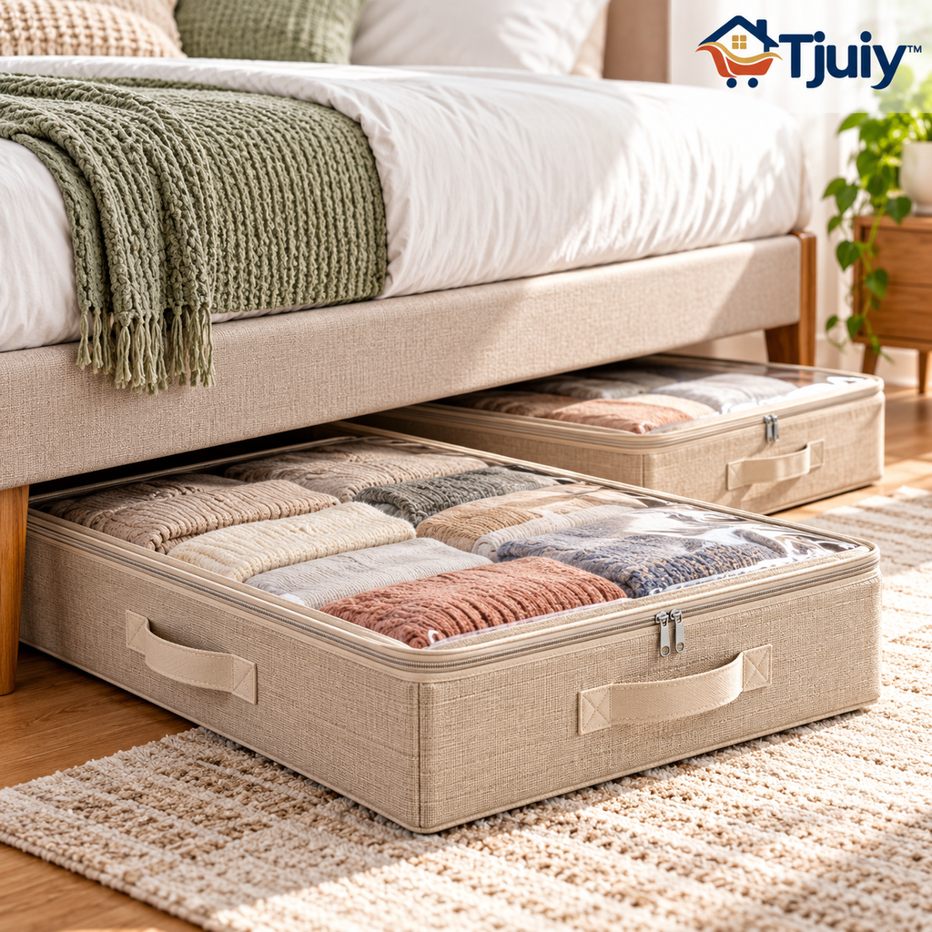 Tjuiy™ Under-Bed Storage Bins with Clear Windows original reference