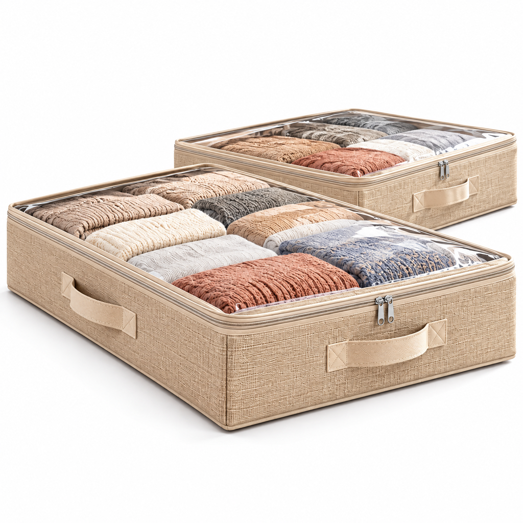 Tjuiy™ Under-Bed Storage Bins with Clear Windows product view