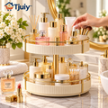 Tjuiy™ Two-Tier Rotating Vanity Organizer lifestyle scene