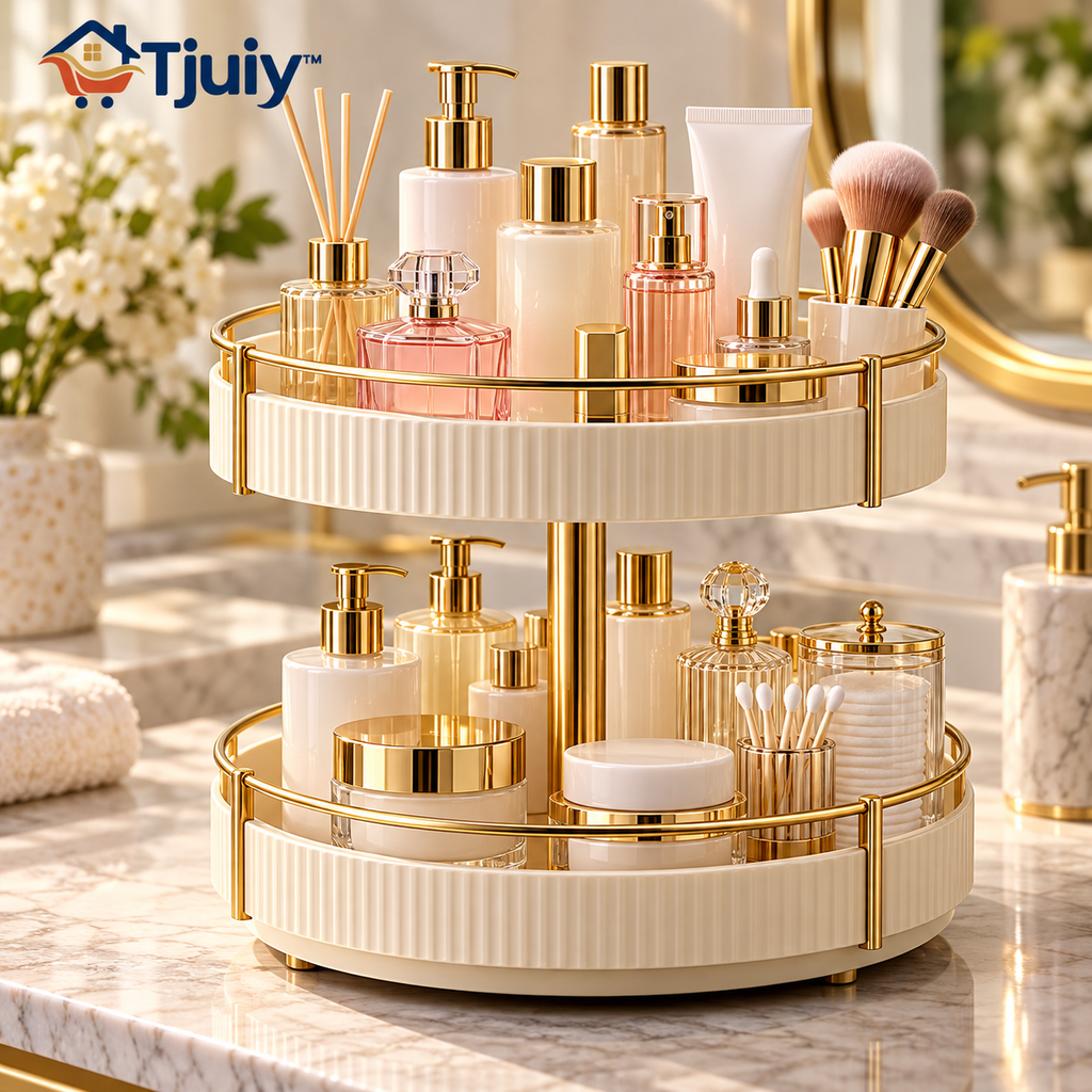 Tjuiy™ Two-Tier Rotating Vanity Organizer original reference